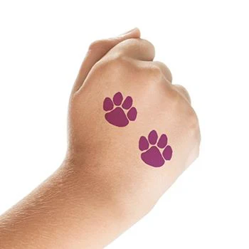Two Purple Paws Tattoos - Image 2