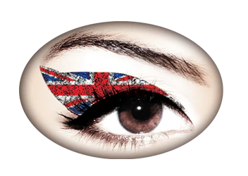 Union Jack Glitteratti Violent Eyes (8 Eye Tattoos)