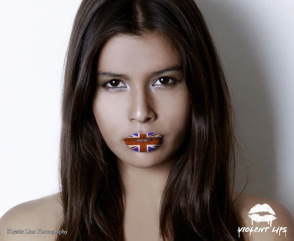Union Jack Violent Lips (3 Lip Tattoo Sets) - Image 3
