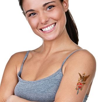 Vintage Eagle In Loving Memory Tattoo - Image 2