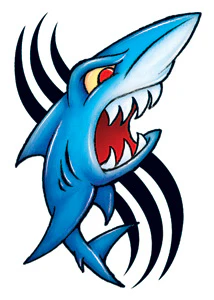 Vintage Shark Tattoo