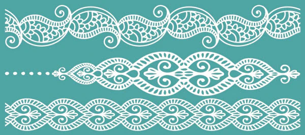 White Lace Henna Style Tattoo