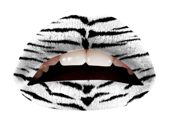 White Tiger Violent Lips (3 Lip Tattoo Sets) - Image 3