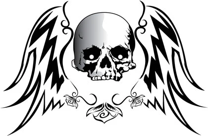 Winged Skull Tattoo