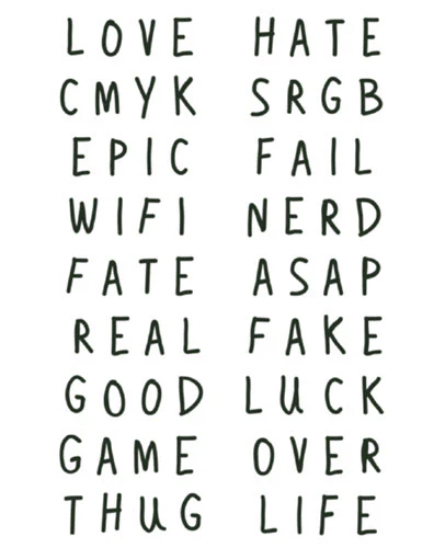 Word Player - Tattoonie (18 Tattoos)