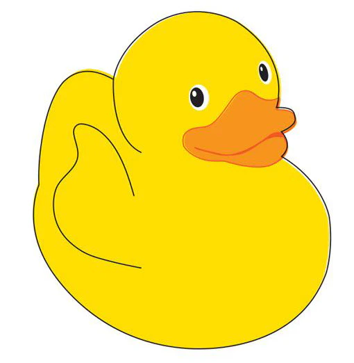 Yellow Rubber Duck Tattoo